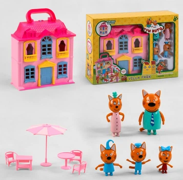 Домик Huada Toys М-8806 "Три кота" с мебелью