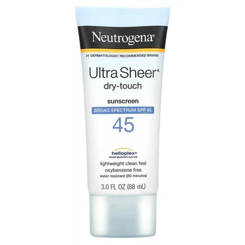 Солнцезащитный крем сухой на ощупь Neutrogena Ultra Sheer, защита от солнца SPF 45, 88 мл