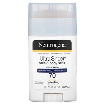 Карандаш для лица и кожи Neutrogena, Ultra Sheer, Солнцезащитное средство, SPF 70, 42 г