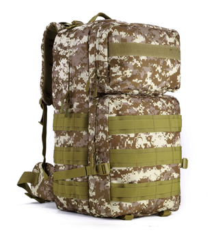 Рюкзак тактический, баул походной 55л Protector Plus S407 brown pixel