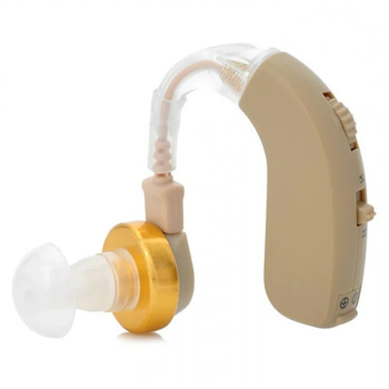 Завушний слуховий апарат Axon F-137 Бежевий, підсилювач слуху для літніх людей (VS7002414)
