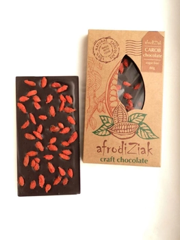 Шоколад на кэробе Без сахара Afrodiziak " Ягоды Годжи " натуральный