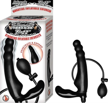 Безремневой страпон Mack Tuff Latex Vibrating Inflatable еnforcer (15970000000000000)