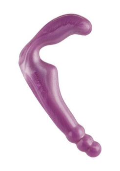 Безремневой розовый страпон из силикона The Gal Pal цвет фиолетовый (11187017000000000)