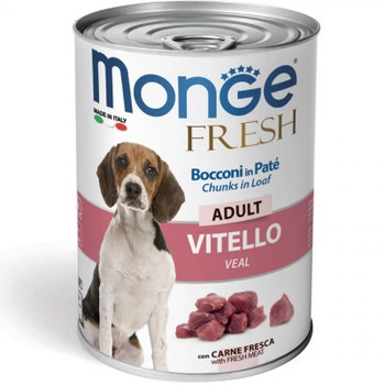 MONGE DOG FRESH паштет з телятиною 400 г (70014458)