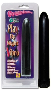 Черный вибратор Play by Night Vibro (06062000000000000)