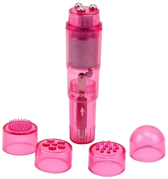 Мини-вибратор с насадками Chisa Novelties The Ultimate Mini-Massager цвет розовый (20766016000000000)