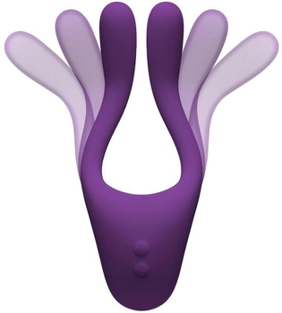 Мультифункціональний вібратор Doc Johnson Tryst v2 Bendable Multi Erogenous Zone Massager with Remote колір фіолетовий (22351017000000000)