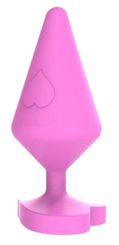 Анальна пробка Chisa Novelties Luv Heart Plug Large колір рожевий (20685016000000000)