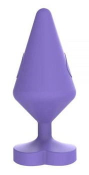 Анальна пробка Chisa Novelties Luv Heart Plug Large колір фіолетовий (20685017000000000)