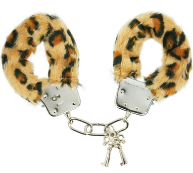 Хутряні наручники Furry Handcuffs колір леопардовий (16028040000000000)
