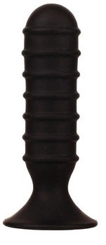 Анальна пробка Menzstuff Ribbed Torpedo Dong 5 inch Black (15352000 млрд)