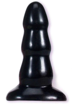 Рельєфна анальна пробка Trip Ripp Butt Plug Medium колір чорний (00496005000000000)