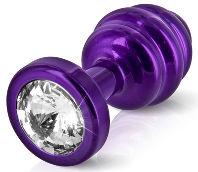 Анальна пробка Anni Butt Plug Ribbed, 2,5 см колір фіолетовий (+17790017000000000)