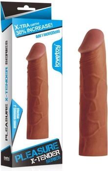 Насадка на пенис Pleasure X-Tender Series X-Tra Girth! 30% Increase! цвет коричневый (18926014000000000)