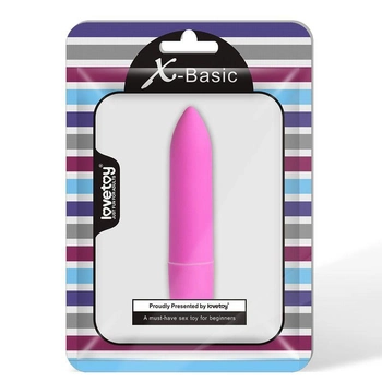 Вібропуля Lovetoy X-Basic Bullet Long 1 speeds колір рожевий (+12431016000000000)
