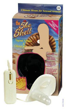 Силиконовый вибромассажер для вагинальной и клиторальной стимуляции She Shell (00295000000000000)