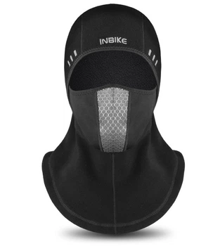 Балаклава тепла зимова флісова INBIKE X3 v2 підшоломник трансформер (678370700) Чорний One Size