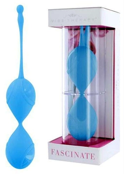 Вагинальные шарики Vibe Therapy Fascinate Balls цвет голубой (08080008000000000)