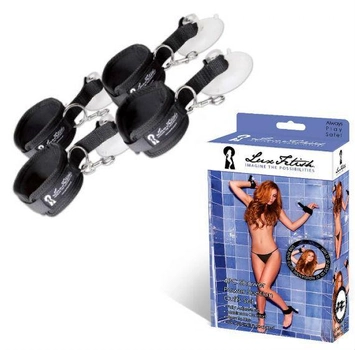 Бондажный набор для секса в душе 4PC Shower Power Suction Cuffs Set (13134000000000000)