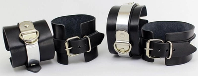 Комплект наручників і поножі Scappa з металевими пластинами розмір M (21674000008000000)