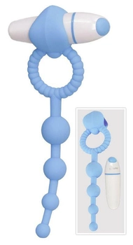 Эрекционное кольцо с цепочкой Vibe Therapy Play Candi Blow Pop цвет голубой (19706008000000000)