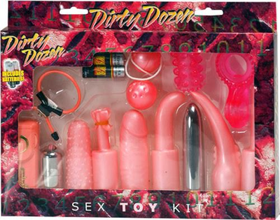 Секс-набір Dirty dozen sex toy kit pink (01024000000000000)