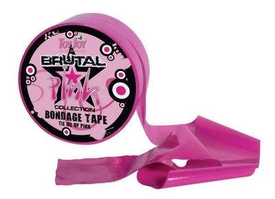 Эластичная бондажная лента Brutal Pink Bondage Tape Tie me up (01407000000000000)