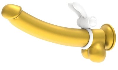Эрекционное кольцо с вибрацией Power Clit Cockring Rabbit цвет белый (18928004000000000)
