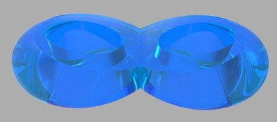 Двойное эрекционное кольцо Chisa Novelties Duo Cock 8 Ball Ring цвет голубой (20658008000000000)