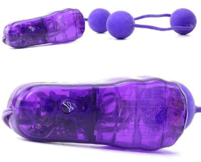 Вагінальні кульки Real Skin Vibrating Ben Wa Balls колір фіолетовий (15968017000000000)
