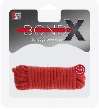 Бондажная веревка Bondx Love Rope цвет красный (15937015000000000)