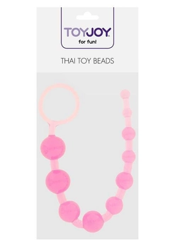 Анальные шарики на жесткой связке, розовые (02635000000000000)