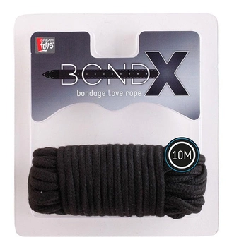 Бондажная мотузка Bondx Love Rope колір чорний (15938005000000000)