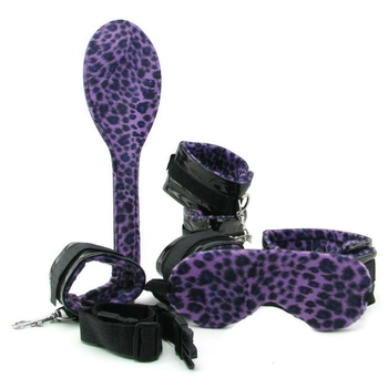 Комплект для фіксації і зв'язування Fetish Fantasy Series Purple Cheetah Bondage Kit (03685000000000000)