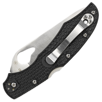 Ніж складний Spyderco Byrd Cara Cara 2 FRN, напівсерейтор (BY03PSBK2)