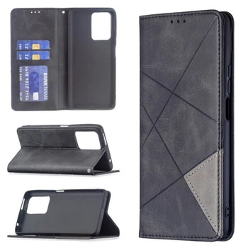Чехол-книжка с кармашками UniCase Geometric Pattern для Xiaomi Mi 11T / 11T Pro - Black