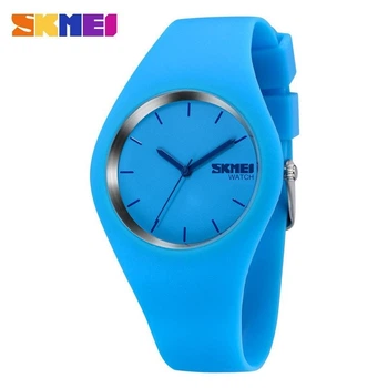 Женские часы Skmei 9068 Rubber Синие