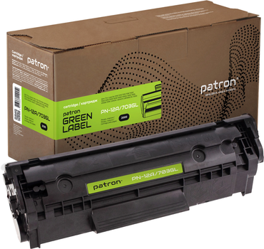 Картридж Patron Green Label HP LJ Q2612A/CANON 703 for LBP2900/LJ 1010/M1005 Universal (PN-12A/703GL)