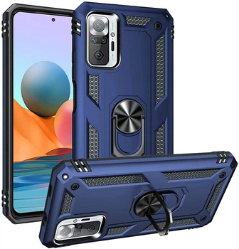 Чохол Shield для Xiaomi Redmi Note 10 Pro Бампер протиударний Dark-Blue