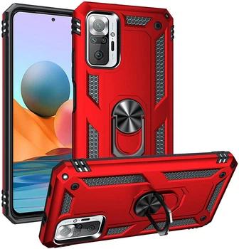 Чехол Shield для Xiaomi Redmi Note 10 Pro Бампер противоударный Red