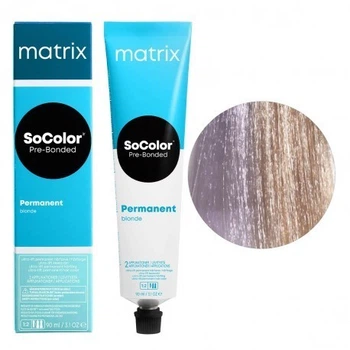 Стойкая крем-краска Matrix Socolor Pre-Bonded ULtra blond Ul-VV Ультра Блонд глубокий перламутровый интенсивный фиолетовый 90 мл