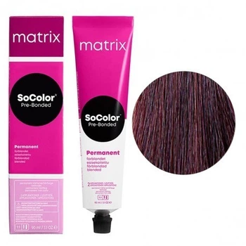 Стойкая крем-краска Matrix Socolor Pre-Bonded 5BV Светлый шатен коричнево-перламутровый 90 мл