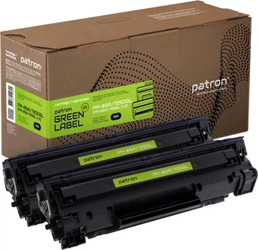 Картридж Patron Green Label HP LJ CE285A/Canon 725 Dual Pack (2шт) (PN-85A/725DGL)