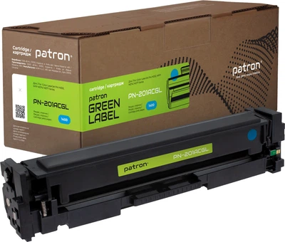 Картридж Patron Green Label HP 201A (CF401A) для M252/M274/M277 Cyan (PN-201ACGL)