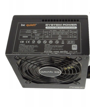 Блок питания BE-QUIET 550W c Active-PFC 80 PLUS ( BQT S6-SYS-UA-550W ) 550 W ATX Б/У