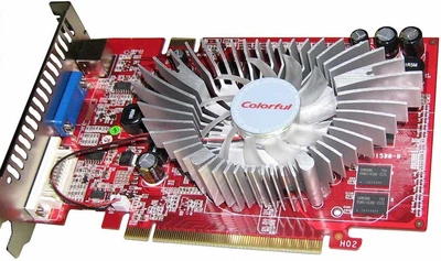 Відеокарта Colourful PCI-Ex GeForce 8600 GT 1GB DDR2 ( 128 Bit ) ( DVI, VGA ) Б/У