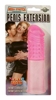 Насадка-удлинитель пениса Mega Stretch Penis Extension цвет розовый (15856016000000000)