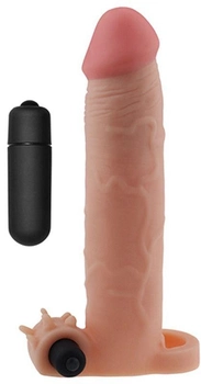 Насадка на пенис с вибрацией Pleasure X-Tender Series Perfect for 5-6.5 inches Erect Penis цвет телесный (18911026000000000)