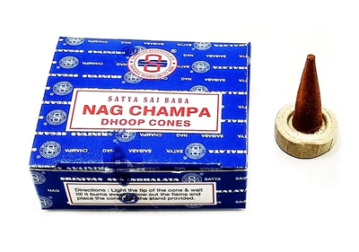 Аромат для дома Nagchampa Dhoop Cones (Нагчампа) 12 шт Конусы Аромапалочки